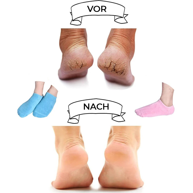 Blaudonau- Feuchtigkeitsspendende Socken mit Gelfutter für die Fußpflege