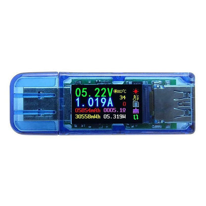 Blaudonau- Farbbildschirm Digitaler voltmeter Amperemeter USB Ladegerät Tester Multimeter