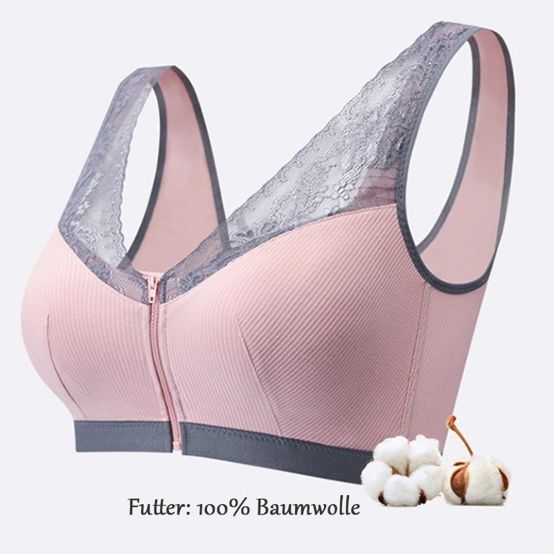 Blaudonau- Damen Spitzen Push Up BH Bügelloser Schlafen BH