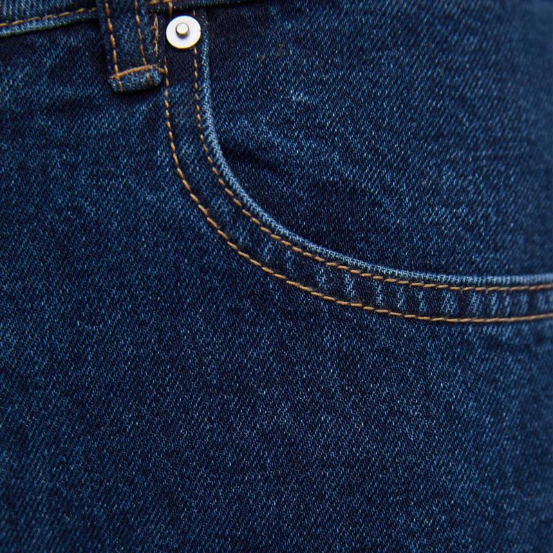 Blaudonau- Weit modische Jeans mit breitem geschnittenem Hosenbein