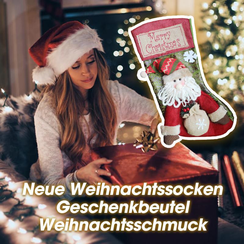 Blaudonau- Neue Weihnachtssocken Geschenkbeutel Weihnachtsschmuck