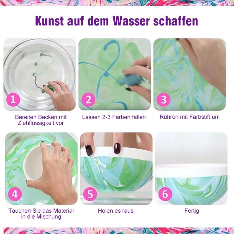 Blaudonau- Kunstfarben-Set auf Wasserbasis