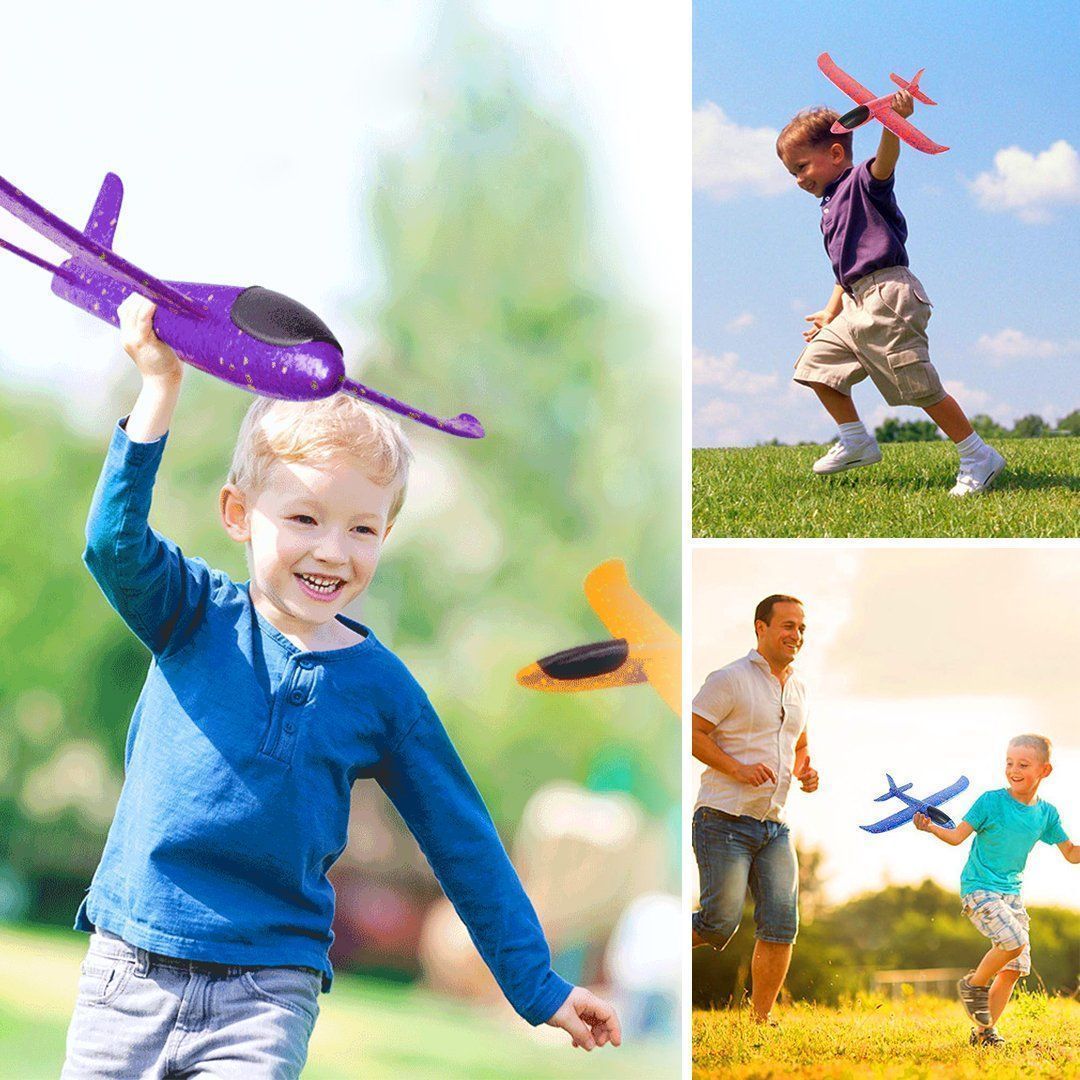 Blaudonau- Kinder Schaum Segelflugzeug, 2 Stück