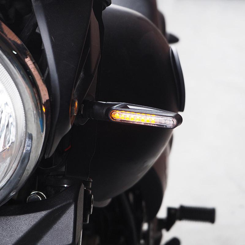 Blaudonau- Universelle LED Motorrad Blinker Beleuchtung, 2 Stücke