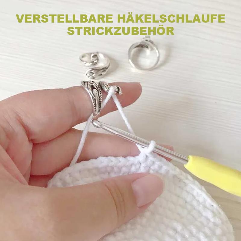 Blaudonau- Verstellbare Häkelschlaufe Strickzubehör