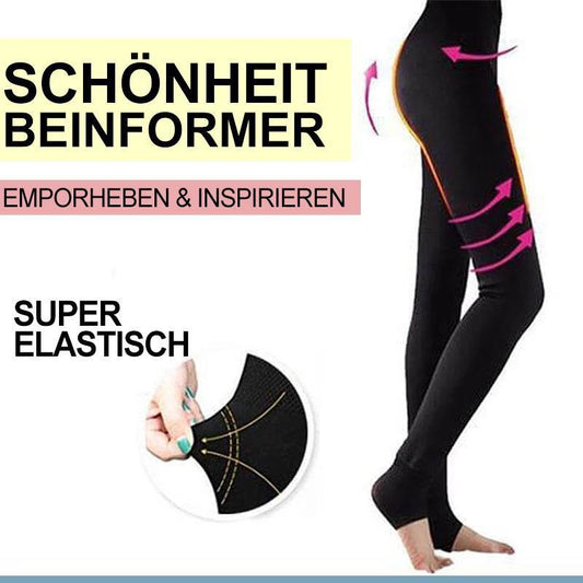 Blaudonau- Hose mit hoher Taille