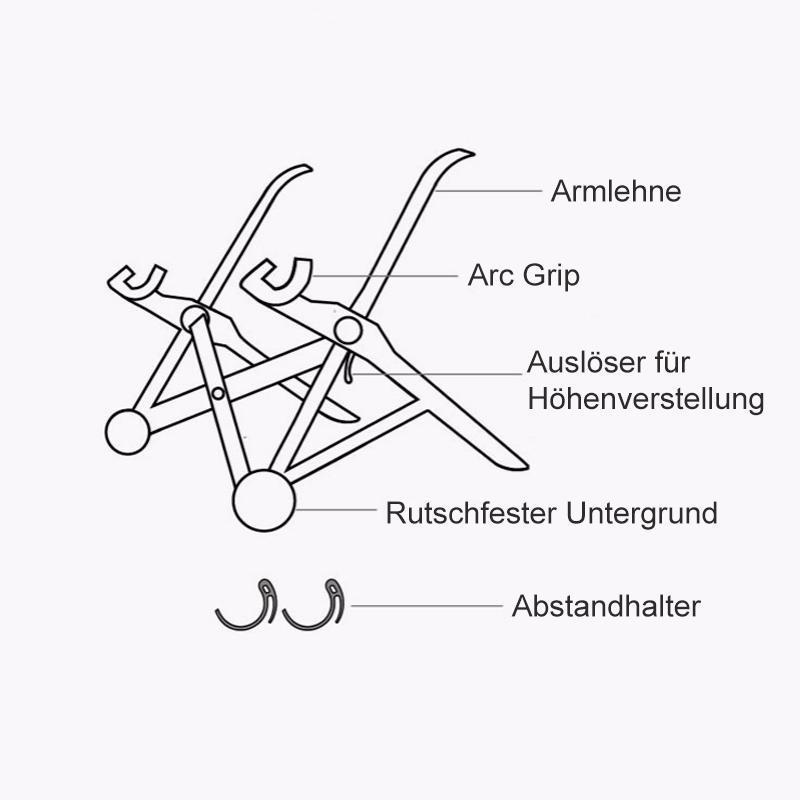 Blaudonau- Tragbarer Laptopständer