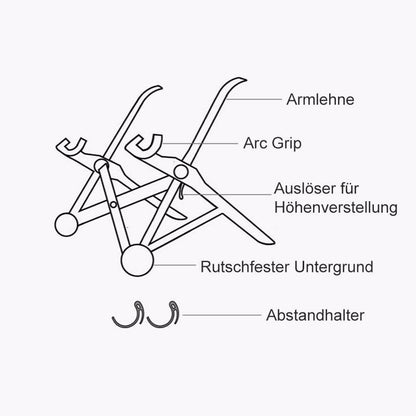 Blaudonau- Tragbarer Laptopständer