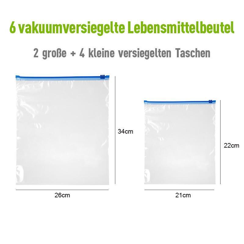 Blaudonau- Lebensmittel Vakuumluftpumpe mit versiegelten Taschen