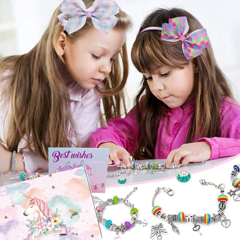 Blaudonau- Girls Charm Bracelet Making Kit