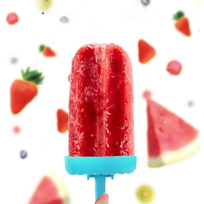 Blaudonau- Wiederverwendbare 6 Zellen DIY Frozen Ice Cream Pop Lolly Formen