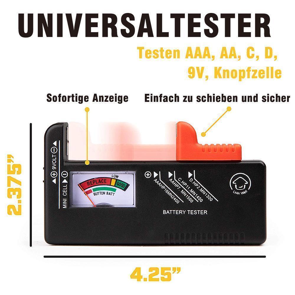 Blaudonau- Batterie Aufbewahrungsbox mit universalen Batterie Tester