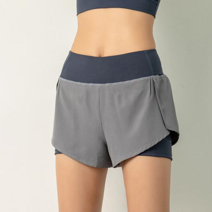 Blaudonau- Damen kurze Sport-Freizeit-Fitness-Shorts