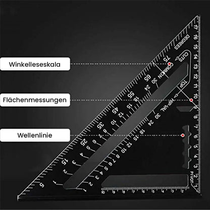 Blaudonau- Multifunktionales Dreieckslineal