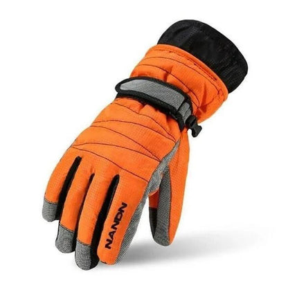 Blaudonau- Unisex Winter Winddichte Wasserdichte Handschuhe Orange