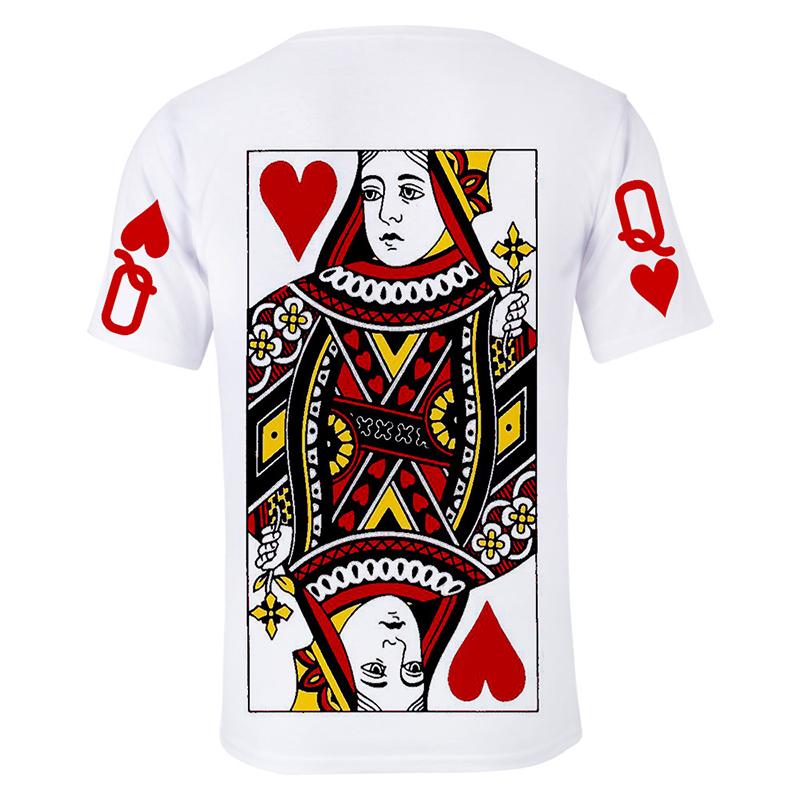 Blaudonau- Sommer 3D Poker lose T-Shirt