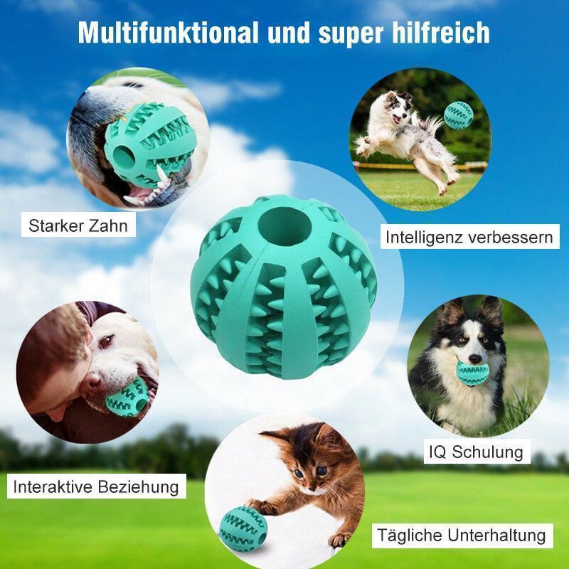 Blaudonau- Hundebiss beständiger elastische Kugel Spielzeug Ball