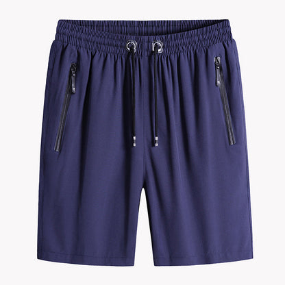 Blaudonau- Eisseide-Stretch-Shorts für Herren