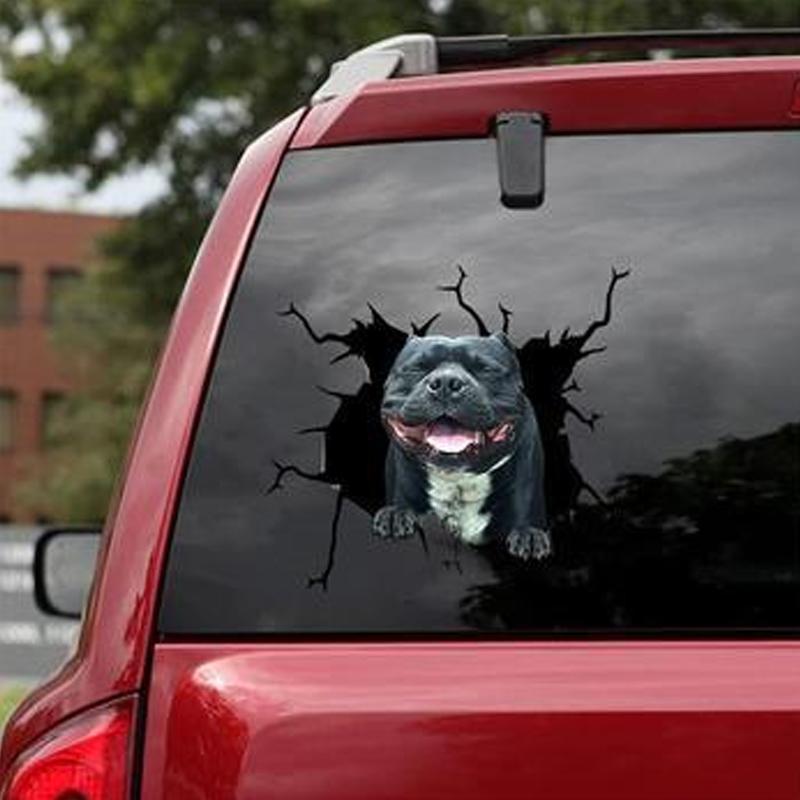 Blaudonau- Auto Fenster Hund Aufkleber G