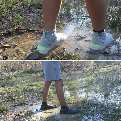 Blaudonau- Unisex Wasserdichte Silikon Überschuhe, ein Paar