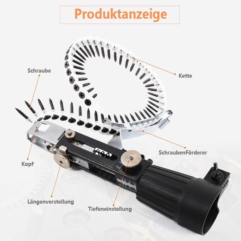 Blaudonau- Automatische Schraubenkette Nail Gun Adapter für Bohrmaschine