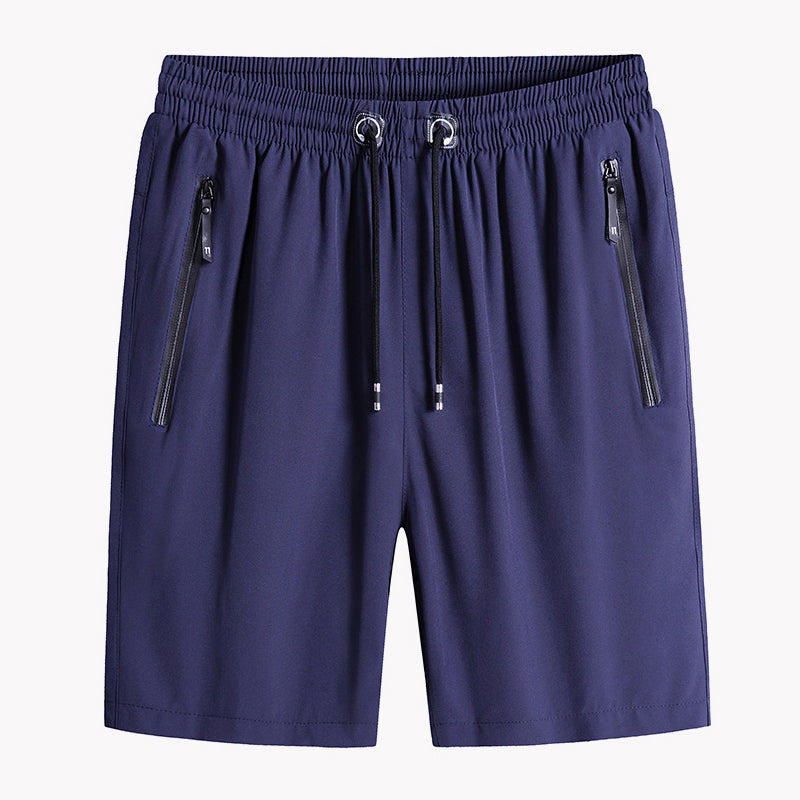 Blaudonau- Eisseide-Stretch-Shorts für Herren Dunkelblau