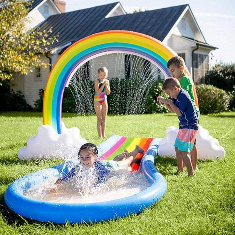 Blaudonau- Aufblasbarer Wassersprühnebel Regenbogen