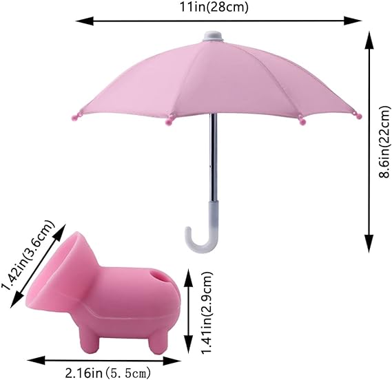 Blaudonau- Handy-Regenschirm-Saugnapf-Ständer für Sonne