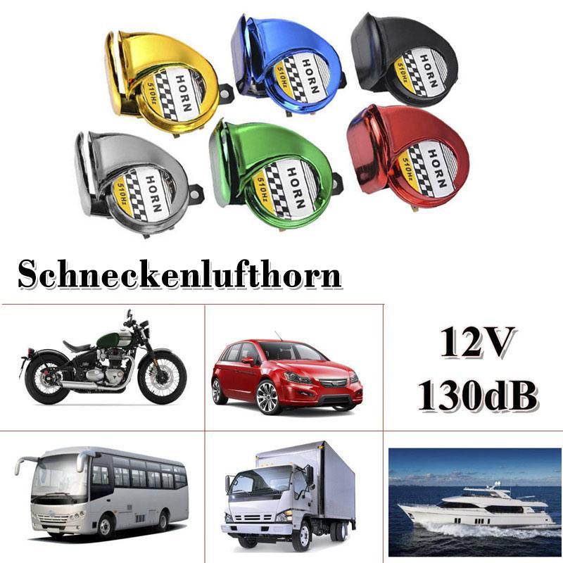 Blaudonau- Schneckenlufthorn für 12V LKW Motorrad