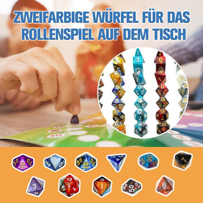 Blaudonau- Würfel Spielzeug Set, 7 Stücke pro Set