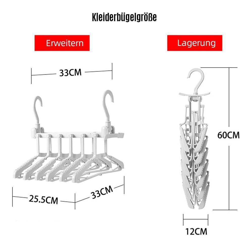 Blaudonau- Faltbarer Kleiderbügel und Hosenständer