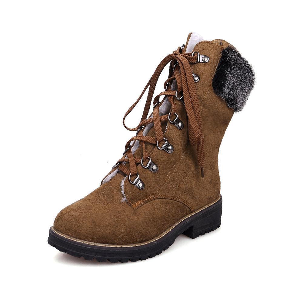 Blaudonau- Winter Neu Schnee Martin Stiefel Khaki