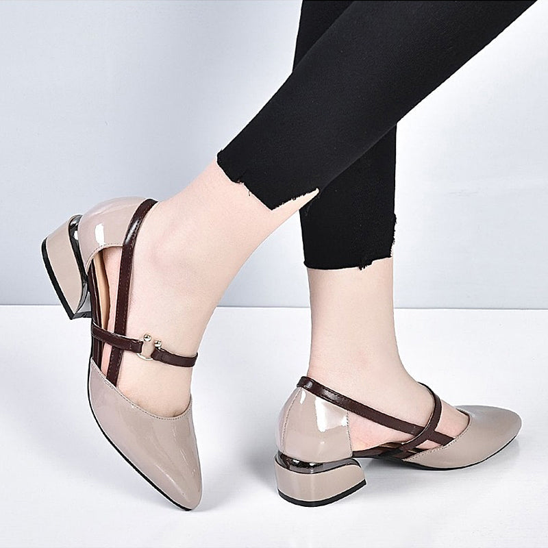 Blaudonau- Elegante einfache hohle Sandalen für Damen