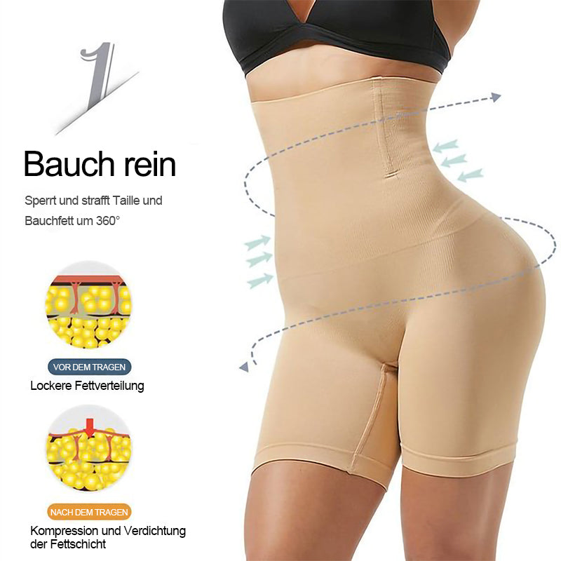 Blaudonau- Bauchhose mit hoher Taille