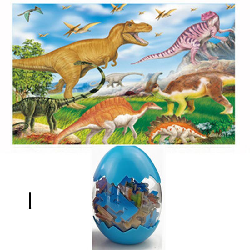 Blaudonau- Dinosaurier Ei Holz Puzzle I