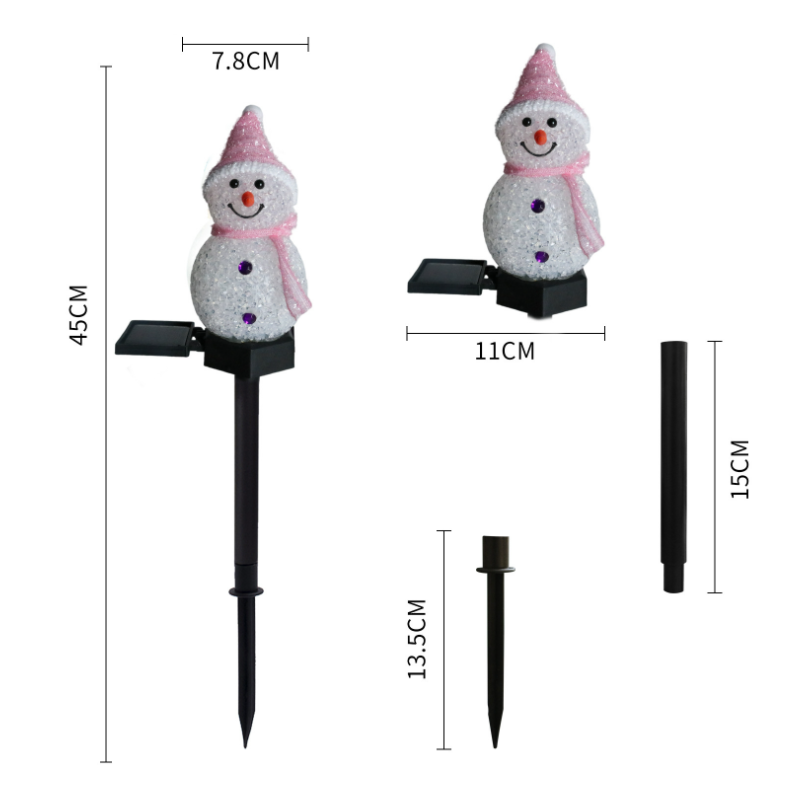 Blaudonau- Schneemann Solarleuchte C