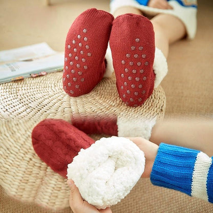 Blaudonau- Ultra-Plüsch Weiche Rutschfeste Socken, 1 Paar