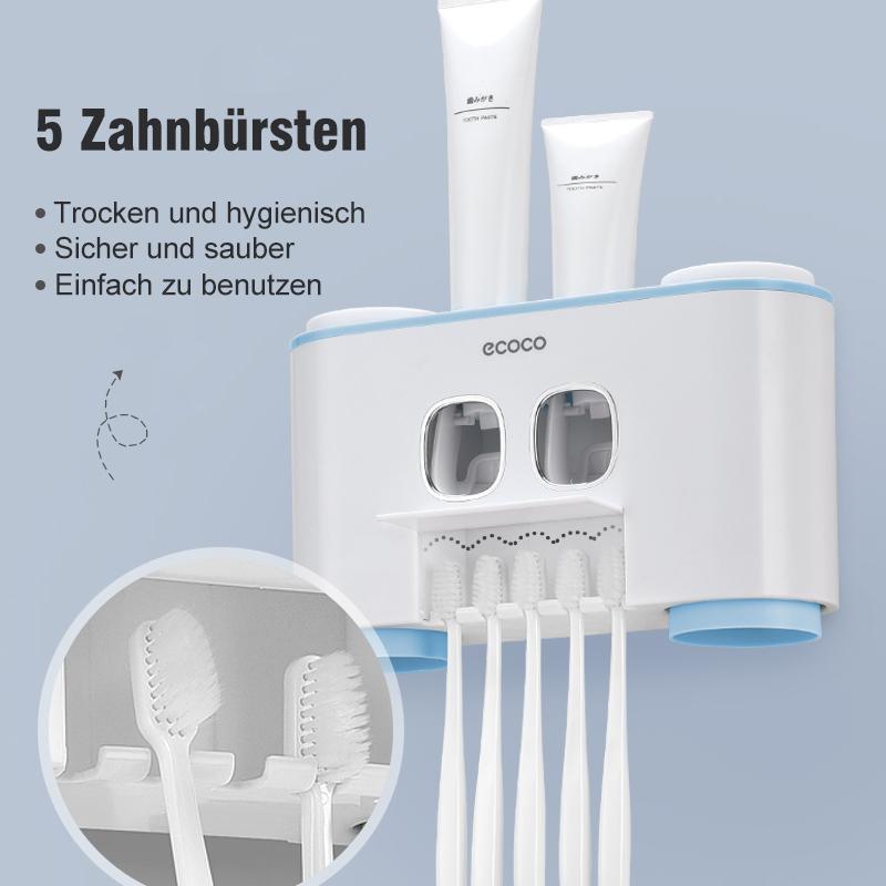 Blaudonau- Automatischer Zahnbürstenhalter und Zahnpastaspender Set