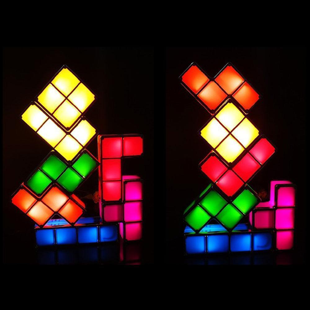 Blaudonau- Tetris Stapelbares LED Nachtlicht