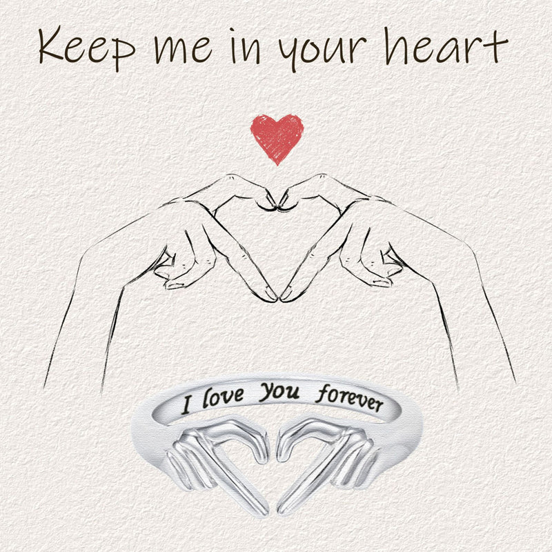 Blaudonau- To My Daughter ‘I Love You Forever’ Heart Ring