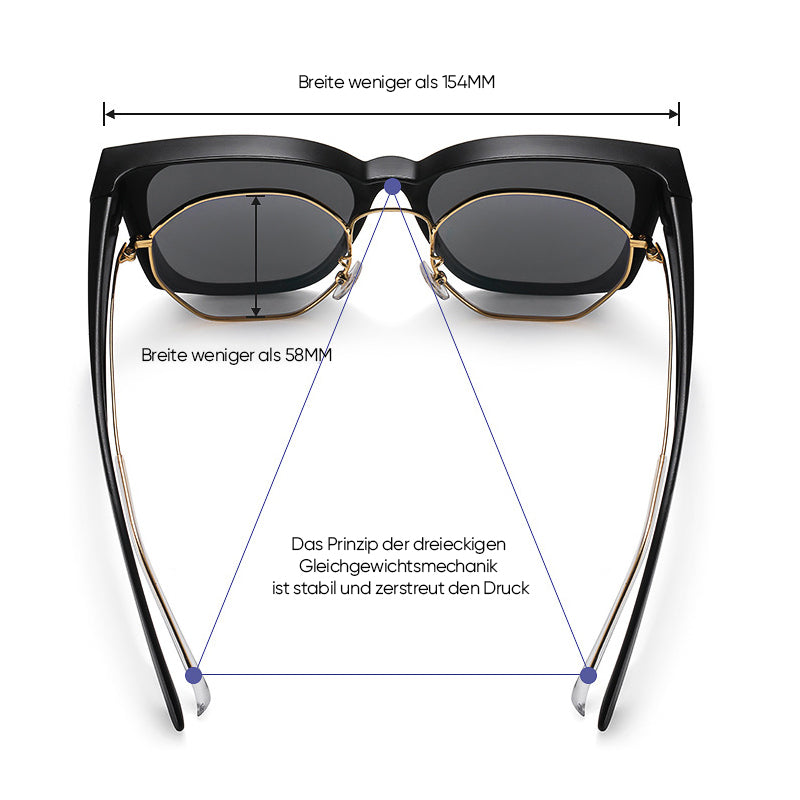 Blaudonau- Sommer-Sonnenschutz-Sonnenbrille