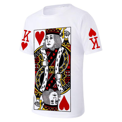 Blaudonau- Sommer 3D Poker lose T-Shirt