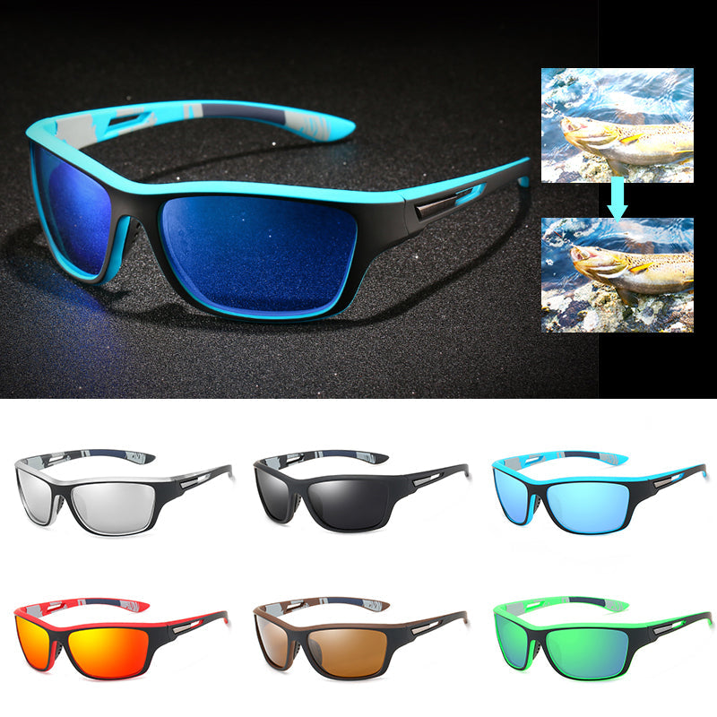 Blaudonau- Blendfreie Outdoor-Sportsonnenbrille mit polarisierten Gläsern