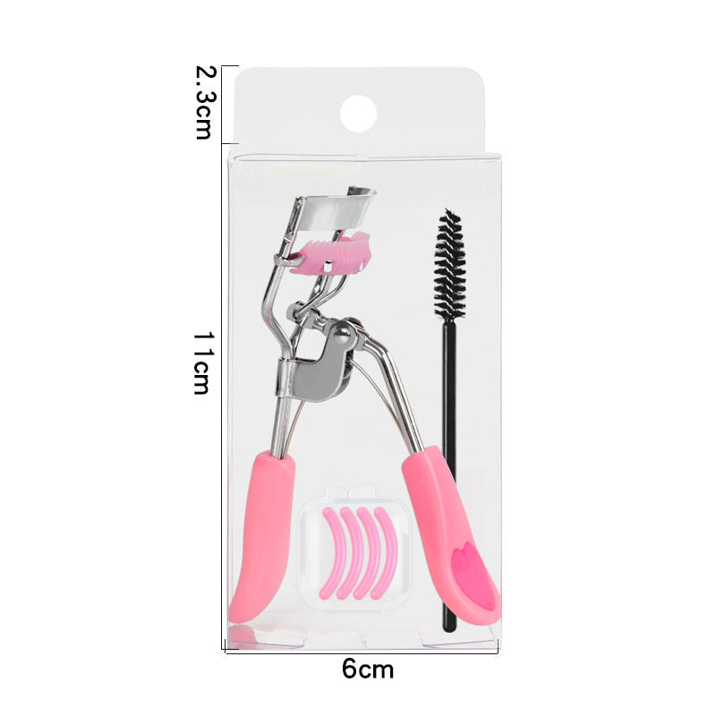 Blaudonau- Wimpernclip-Set A4 Pink Stiel Poserot Herz Pink Kamm