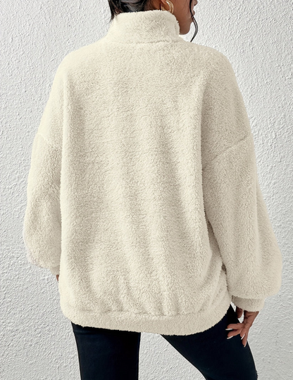 Blaudonau- AMARA - Flauschiger Fleece-Pullover