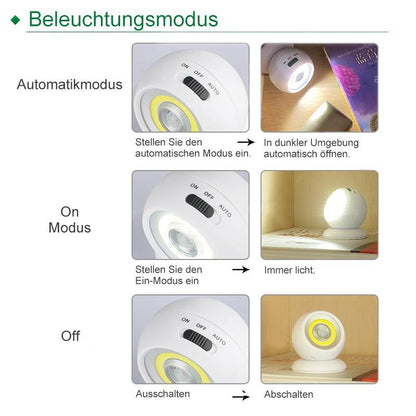 Blaudonau- Abnehmbares LED-Sensorlicht mit USB-Aufladung