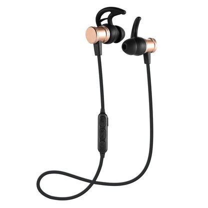 Blaudonau- Bluetooth-Kopfhörer, Stereo-In-Ear-Ohrhörer, sicherer Sitz für Sport, Fitnessstudio, Reisen (wasserdicht, Noise Cancelling Mic)