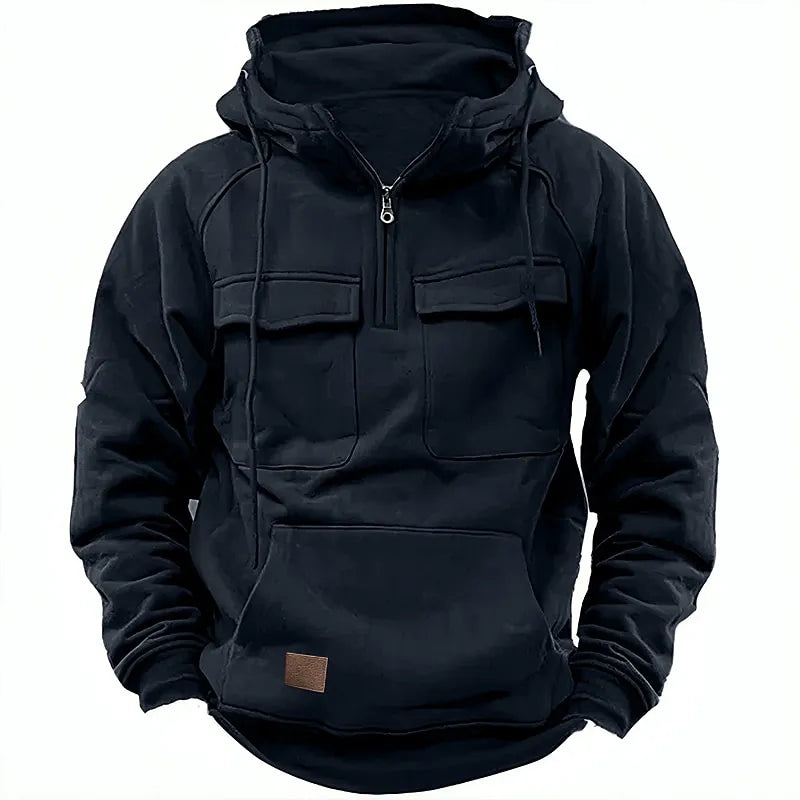 Blaudonau- DANIEL - Bequemer Hoodie