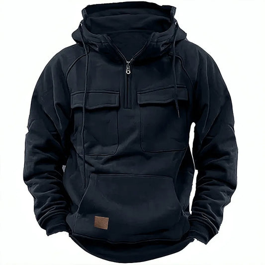 Blaudonau- DANIEL - Bequemer Hoodie