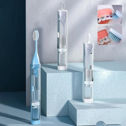 Blaudonau- 3-In-1 Travel Toothbrush